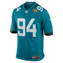 Maason Smith Jacksonville Jaguars Team Game Jersey - Teal - Nike