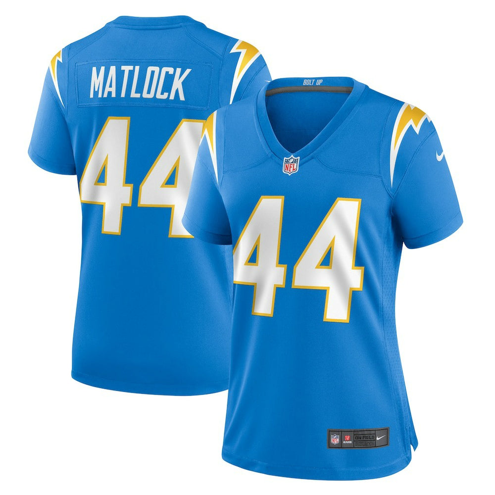 Scott Matlock Los Angeles Chargers Women's Game Jersey - Powder Blue - Nike