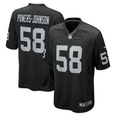 Jackson Powers-Johnson Las Vegas Raiders Team Game Jersey - Black - Nike