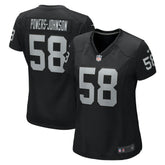 Jackson Powers-Johnson Las Vegas Raiders Women's Game Jersey - Black - Nike
