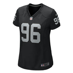 Jonah Laulu Las Vegas Raiders Women's Game Jersey - Black - Nike