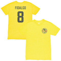 Álvaro Fidalgo Club America 1863FC Retro Player Name & Number Tri-Blend T-Shirt Yellow