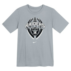 Las Vegas Raiders Preschool Icon Legend Dri-FIT T-Shirt - Gray - Nike