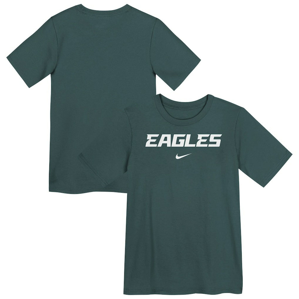 Philadelphia Eagles Preschool Wordmark T-Shirt - Midnight Green - Nike