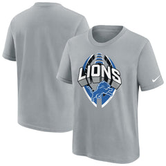 Detroit Lions Youth Icon Legend T-Shirt - Gray - Nike