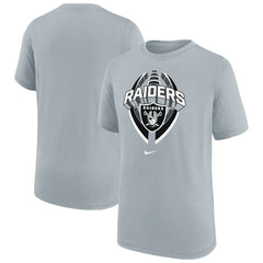 Las Vegas Raiders Youth Icon Legend T-Shirt - Gray - Nike