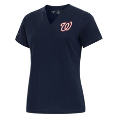 Washington Nationals Antigua Women's Notch Neck T-Shirt Outlet