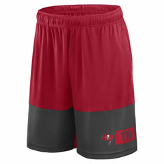 Tampa Bay Buccaneers Big & Tall Best of the Best Performance Shorts - Red/Pewter - Fanatics