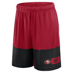 San Francisco 49ers Big & Tall Best of the Best Performance Shorts - Scarlet/Black - Fanatics