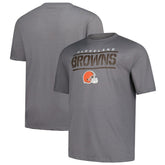 Cleveland Browns Big & Tall Top Notch T-Shirt - Heather Gray - Fanatics