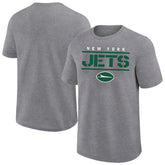 New York Jets Big & Tall Top Notch T-Shirt - Heather Gray - Fanatics