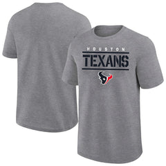 Houston Texans Big & Tall Top Notch T-Shirt - Heather Gray - Fanatics