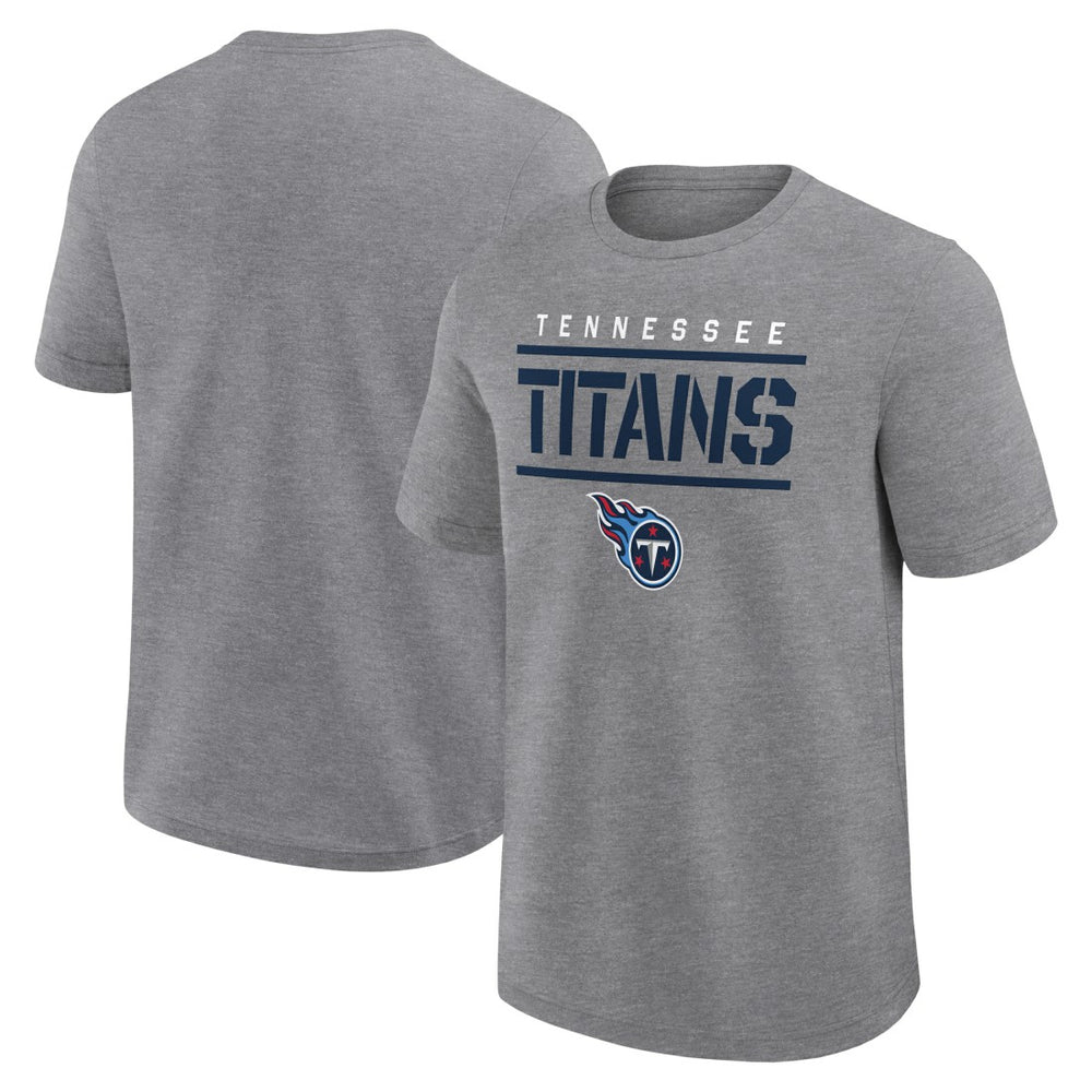 Tennessee Titans Big & Tall Top Notch T-Shirt - Heather Gray - Fanatics