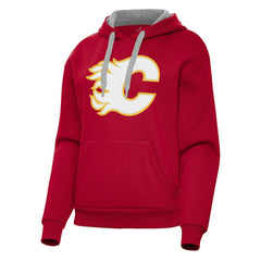 Calgary Flames Antigua Women's Victory Pullover Hoodie - Red | NHL discount