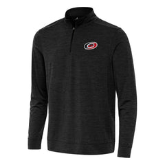 Carolina Hurricanes Antigua Bright Quarter-Zip Top - Heather Black | NHL Clearance