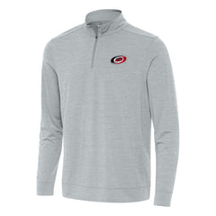 Carolina Hurricanes Antigua Bright Quarter-Zip Top - Heather Gray | NHL on sale