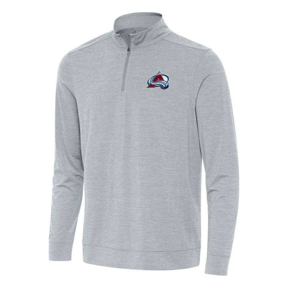 Colorado Avalanche Antigua Bright Quarter-Zip Top - Heather Gray | NHL online