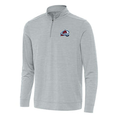 Colorado Avalanche Antigua Bright Quarter-Zip Top - Heather Gray | NHL online