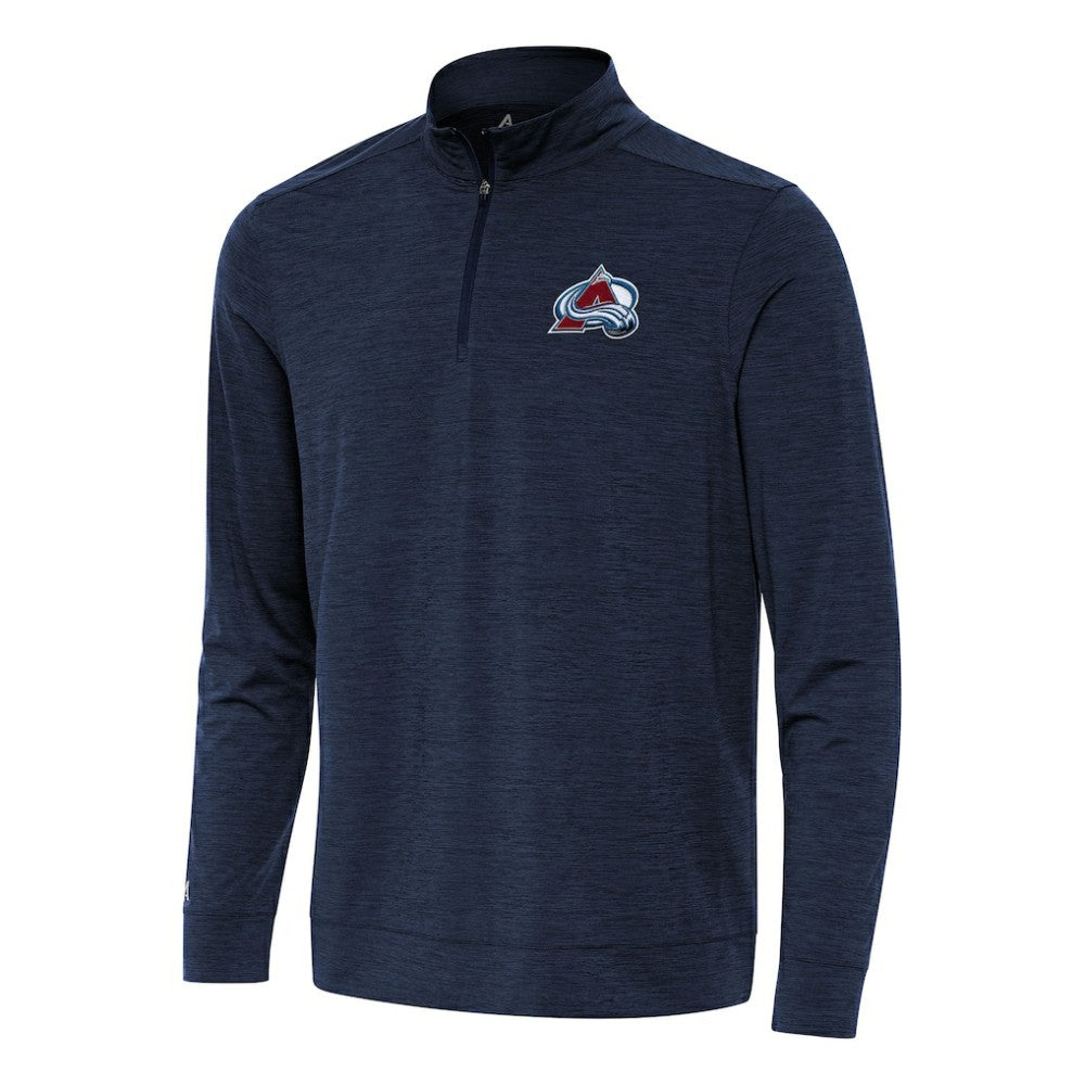 Colorado Avalanche Antigua Bright Quarter-Zip Top - Heather Navy | NHL sale