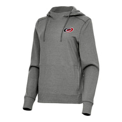 Carolina Hurricanes Antigua Women's Justice Pullover Hoodie - Heather Black | NHL on sale