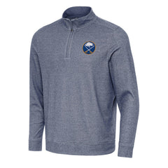 Buffalo Sabres Antigua Subtle Quarter-Zip Sweatshirt - Heather Navy | NHL on sale