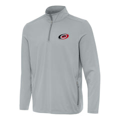 Carolina Hurricanes Antigua Perilous Quarter-Zip Sweatshirt - Gray | NHL Lifestyle