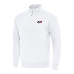 Carolina Hurricanes Antigua Victory Quarter-Zip Mock Sweatshirt - White | NHL near me