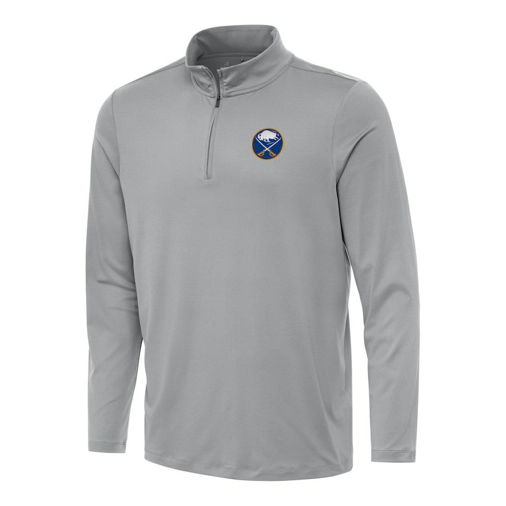 Buffalo Sabres Antigua Reprocess Quarter-Zip Top - Gray | NHL on sale