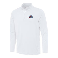 Colorado Avalanche Antigua Reprocess Quarter-Zip Top - White | NHL sale