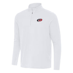 Carolina Hurricanes Antigua Intent Quarter-Zip Top - White | NHL Clearance