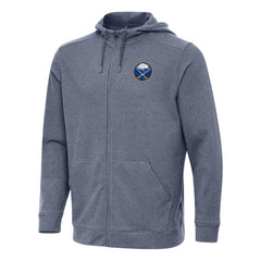 Buffalo Sabres Antigua Effortless Full-Zip Hoodie Jacket - Heather Navy | NHL sale