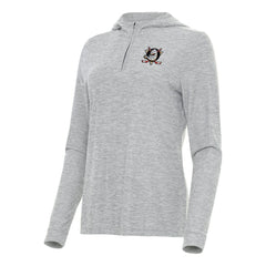 Anaheim Ducks Antigua Women's Daybreak Quarter-Zip Hoodie - Heather Gray | NHL online