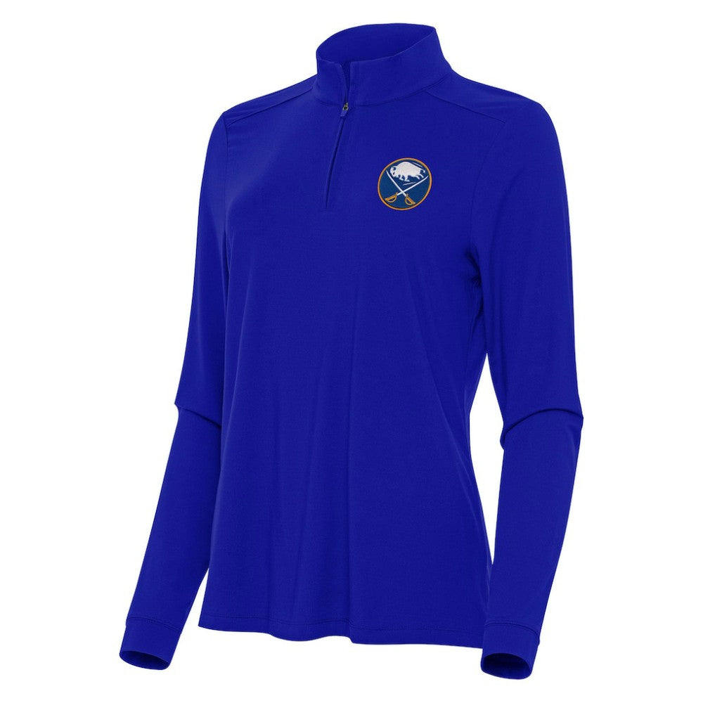 Buffalo Sabres Antigua Women's Intent Quarter-Zip Top - Royal | NHL near me