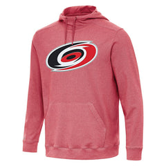 Carolina Hurricanes Antigua Cloud Pullover Hoodie - Heather Red | NHL Clearance