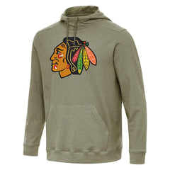 Chicago Blackhawks Antigua Cloud Pullover Hoodie - Olive | NHL sale