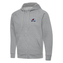 Colorado Avalanche Antigua Big & Tall Victory Full-Zip Hoodie - Heather Gray | NHL near me