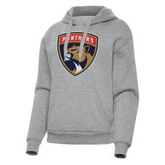 Florida Panthers Antigua Women's Victory Pullover Hoodie - Heather Gray | NHL on sale