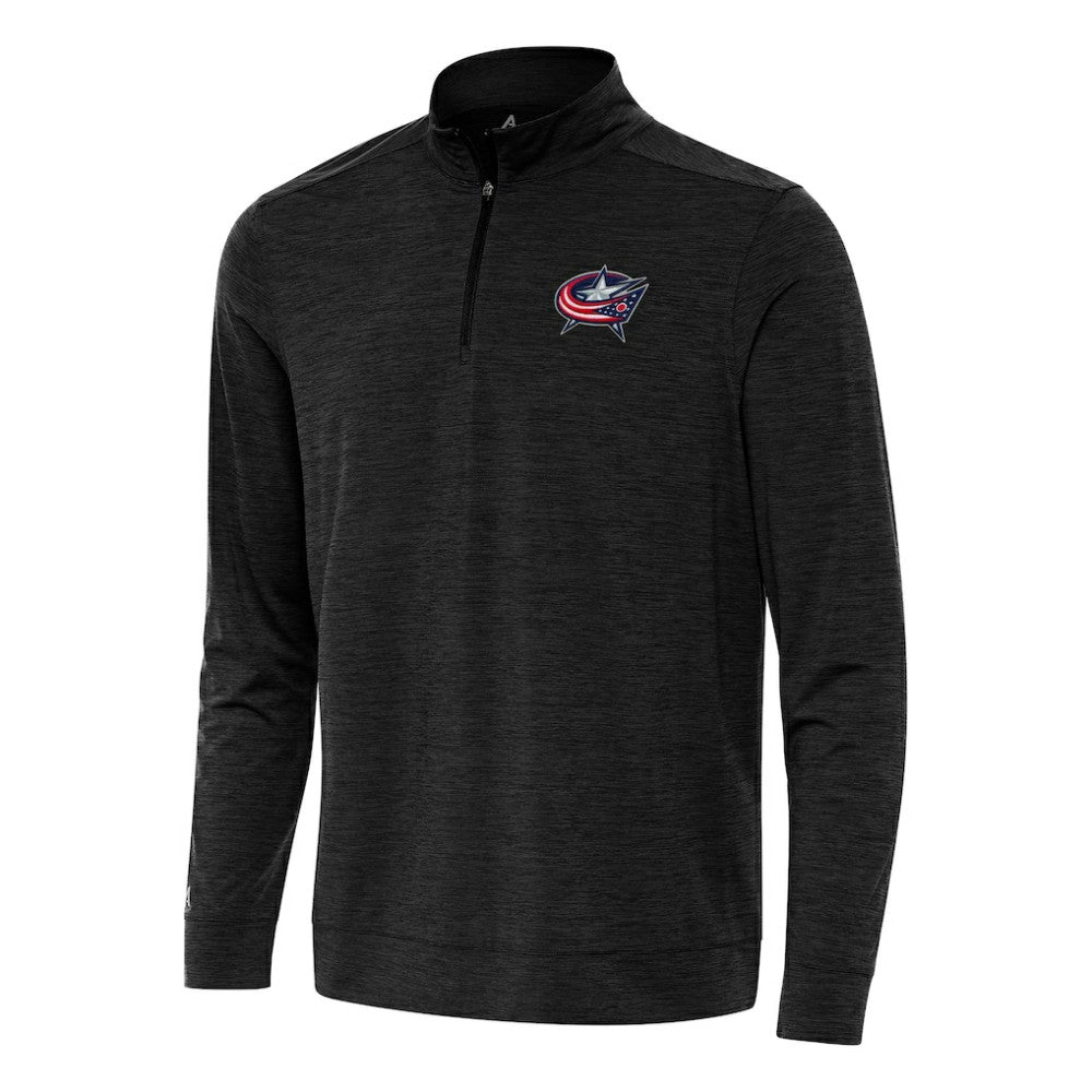 Columbus Blue Jackets Antigua Bright Quarter-Zip Top - Heather Black | NHL sale