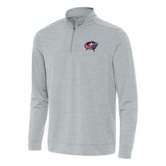 Columbus Blue Jackets Antigua Bright Quarter-Zip Top - Heather Gray | NHL sale