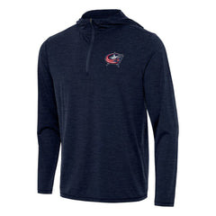 Columbus Blue Jackets Antigua Tidy Quarter-Zip Hoodie - Heather Navy | NHL online