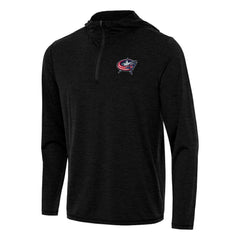 Columbus Blue Jackets Antigua Tidy Quarter-Zip Hoodie - Heather Black | NHL sale