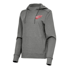Detroit Red Wings Antigua Women's Justice Pullover Hoodie - Heather Black | NHL discount