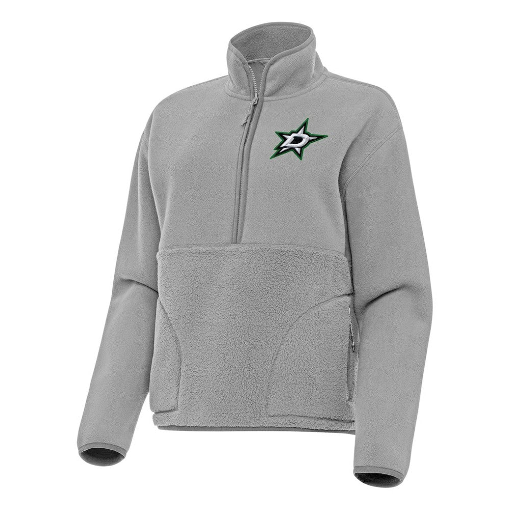 Dallas Stars Antigua Women's Figure Half-Zip Pullover Sweatshirt - Gray | NHL online