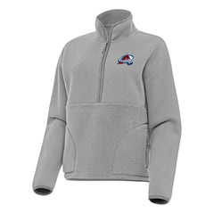 Colorado Avalanche Antigua Women's Figure Half-Zip Pullover Sweatshirt - Gray | NHL discount