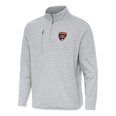 Florida Panthers Antigua Certain Quarter-Zip Tri-Blend Sweatshirt - Heather Gray | NHL Clearance