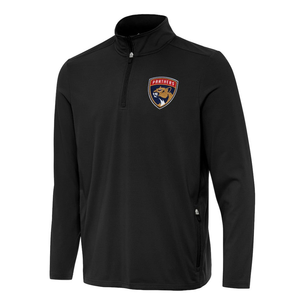 Florida Panthers Antigua Perilous Quarter-Zip Sweatshirt - Black | NHL Clearance