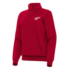 Detroit Red Wings Antigua Women's Victory Quarter-Zip Sweatshirt - Red | NHL near me