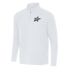 Dallas Stars Antigua Intent Quarter-Zip Top - White | NHL Lifestyle