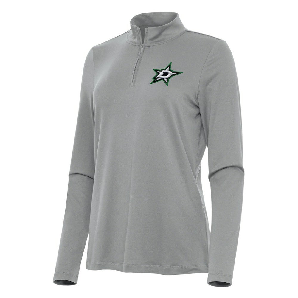 Dallas Stars Antigua Women's Reprocess Quarter-Zip Top - Gray | NHL sale