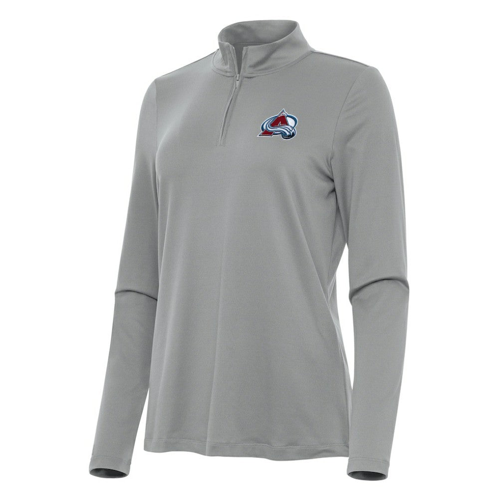 Colorado Avalanche Antigua Women's Reprocess Quarter-Zip Top - Gray | NHL near me